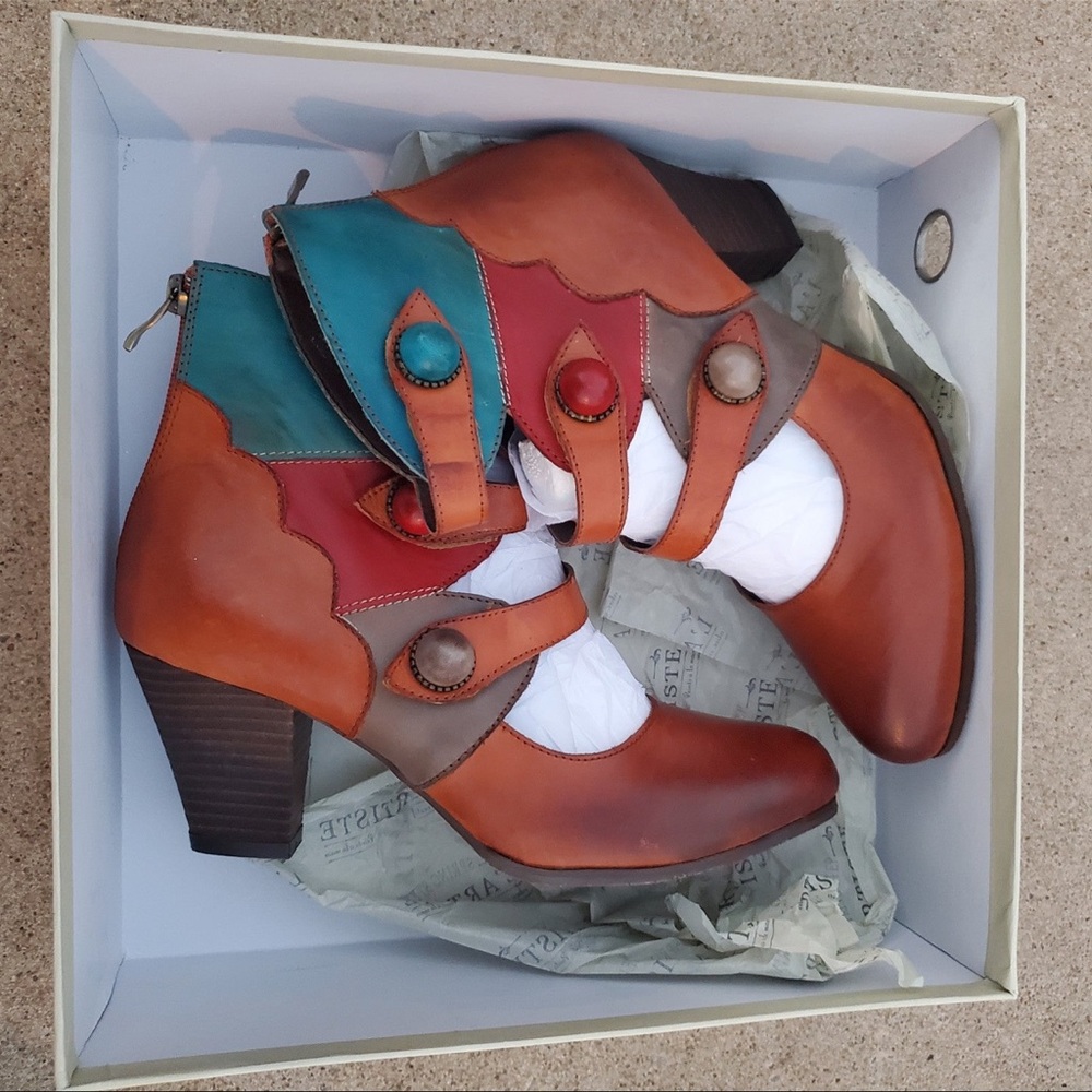 Multi color beautiful booties